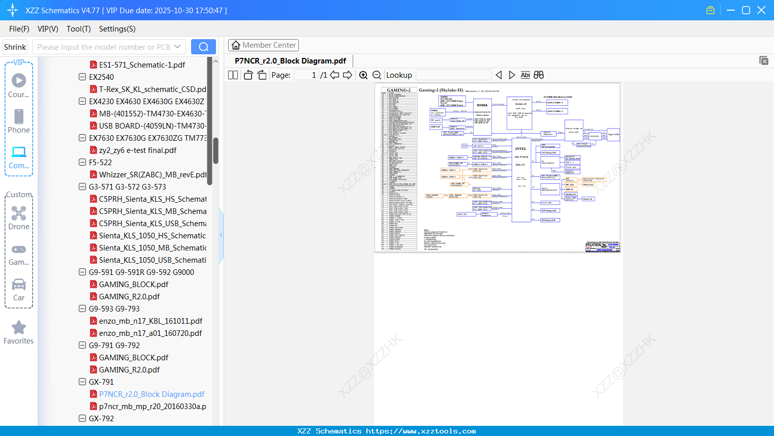Laptop ACER P7NCR_r2.0_Block Diagram